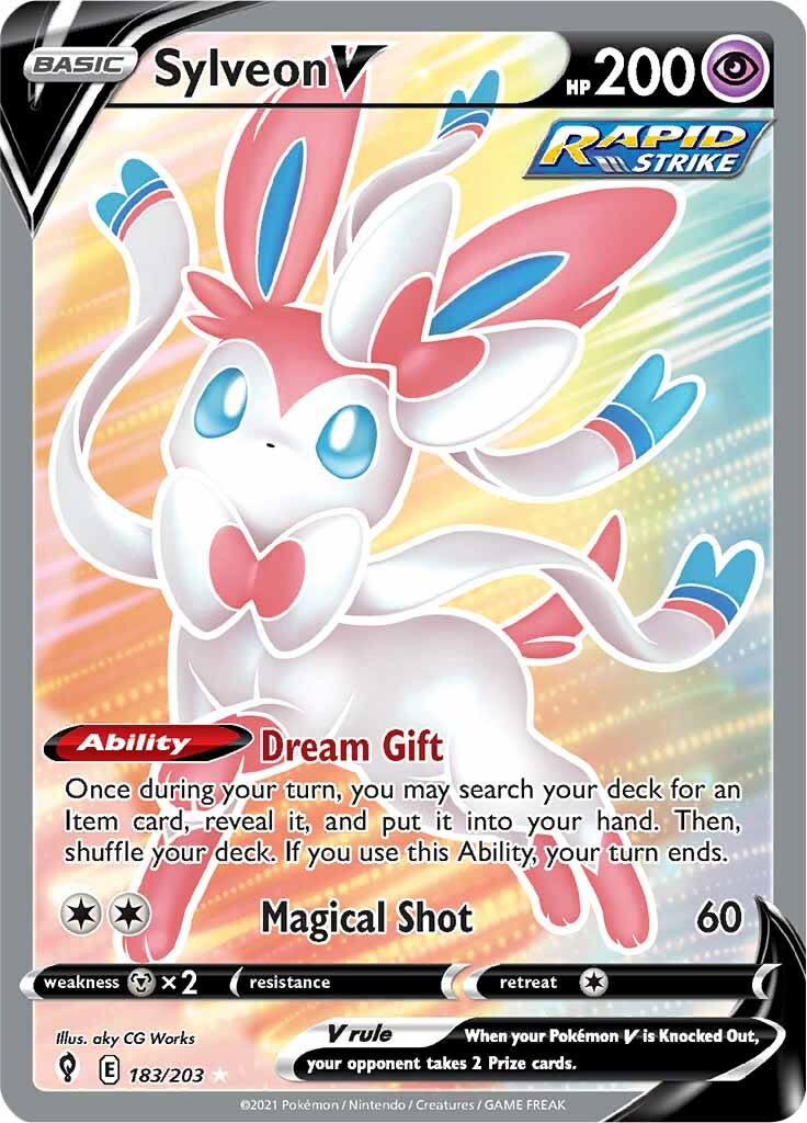 Sylveon V (183/203) [Sword & Shield: Evolving Skies] | Event Horizon Hobbies CA