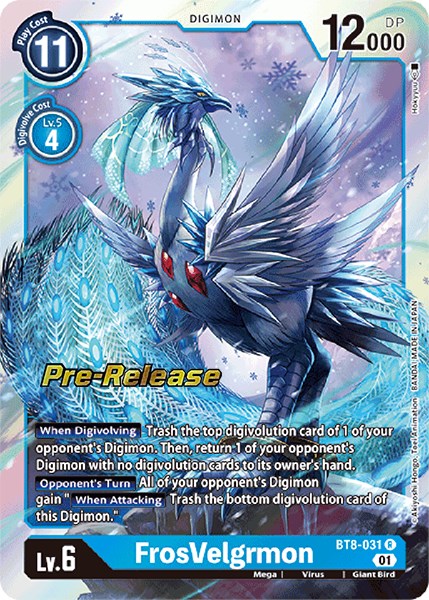 FrosVelgrmon [BT8-031] [New Awakening Pre-Release Cards] | Event Horizon Hobbies CA