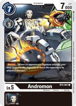 Andromon [BT2-061] (Double Diamond Pre-Release) [Release Special Booster Promos] | Event Horizon Hobbies CA