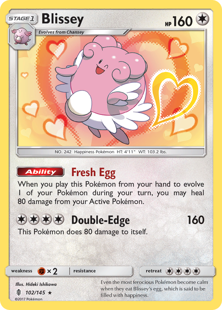 Blissey (102/145) [Sun & Moon: Guardians Rising] | Event Horizon Hobbies CA