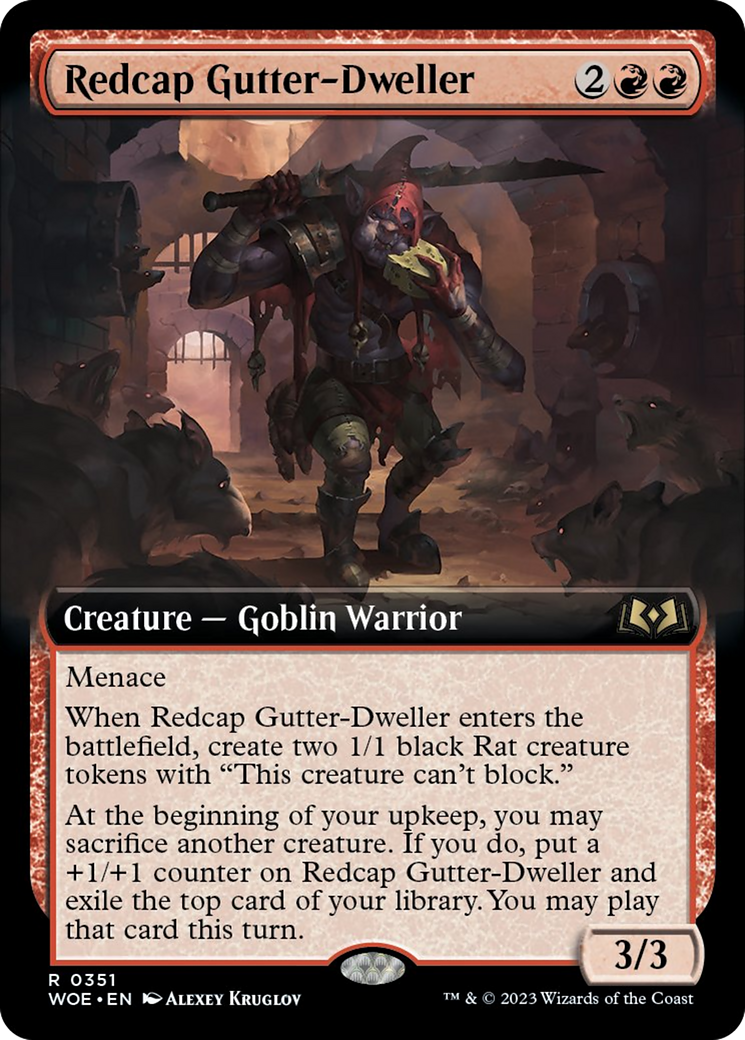 Redcap Gutter-Dweller (Extended Art) [Wilds of Eldraine] | Event Horizon Hobbies CA