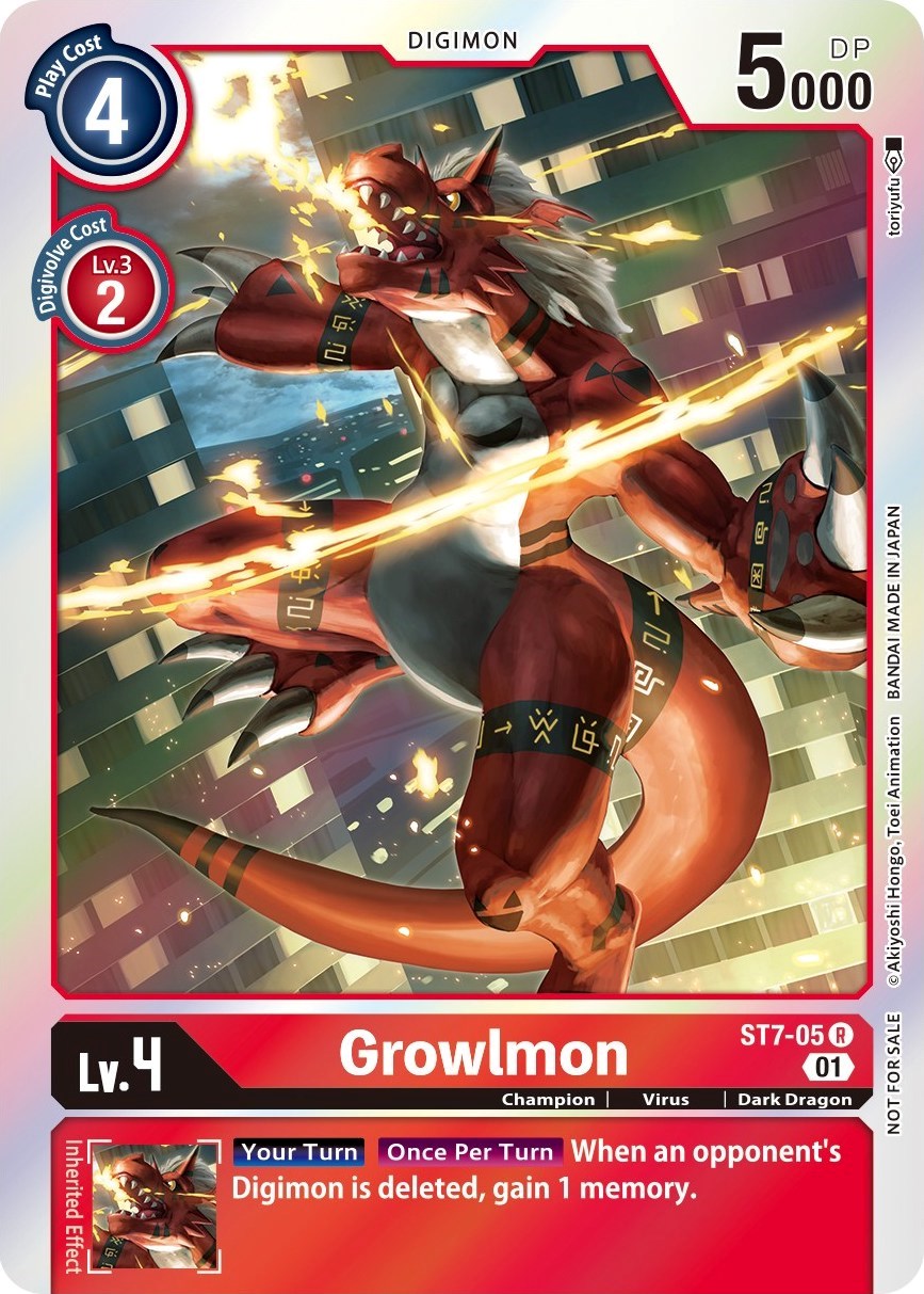 Growlmon [ST7-05] (Gen Con 2022) [Starter Deck: Gallantmon Promos] | Event Horizon Hobbies CA