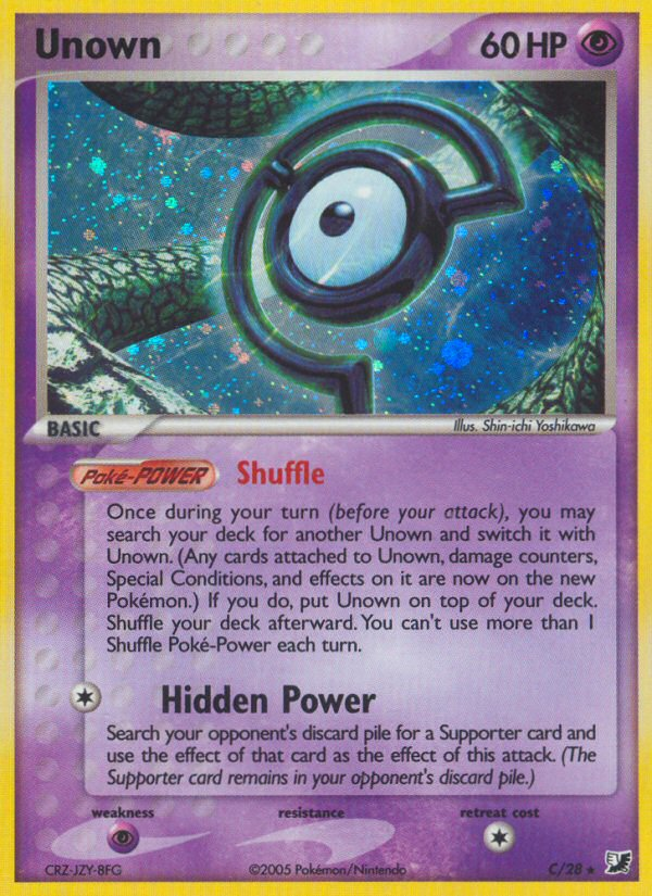 Unown (C) (C/28) [EX: Unseen Forces] | Event Horizon Hobbies CA