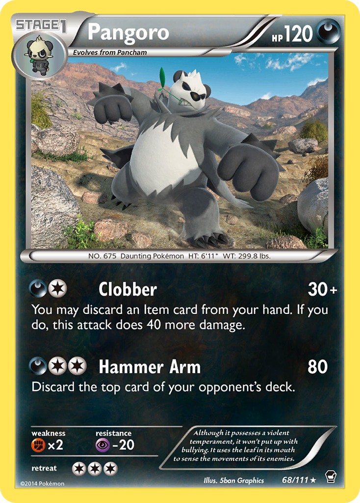 Pangoro (68/111) [XY: Furious Fists] | Event Horizon Hobbies CA