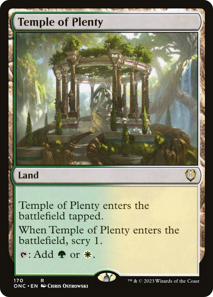 Temple of Plenty [Phyrexia: All Will Be One Commander] | Event Horizon Hobbies CA