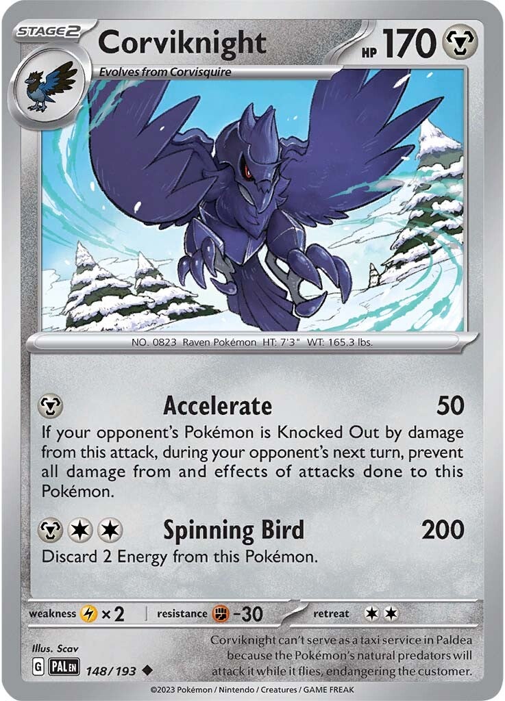 Corviknight (148/193) [Scarlet & Violet: Paldea Evolved] | Event Horizon Hobbies CA