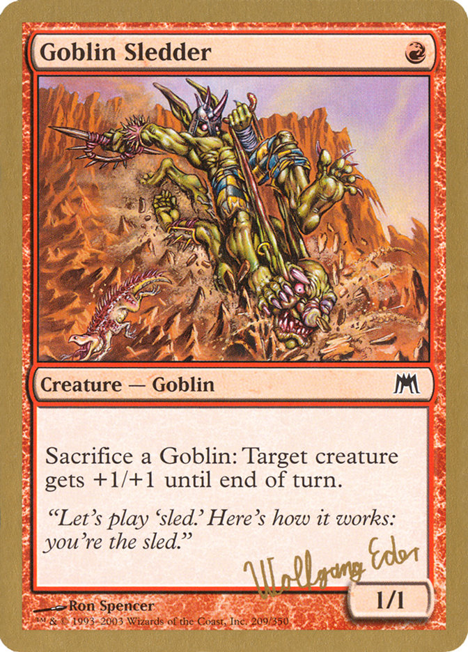 Goblin Sledder (Wolfgang Eder) [World Championship Decks 2003] | Event Horizon Hobbies CA