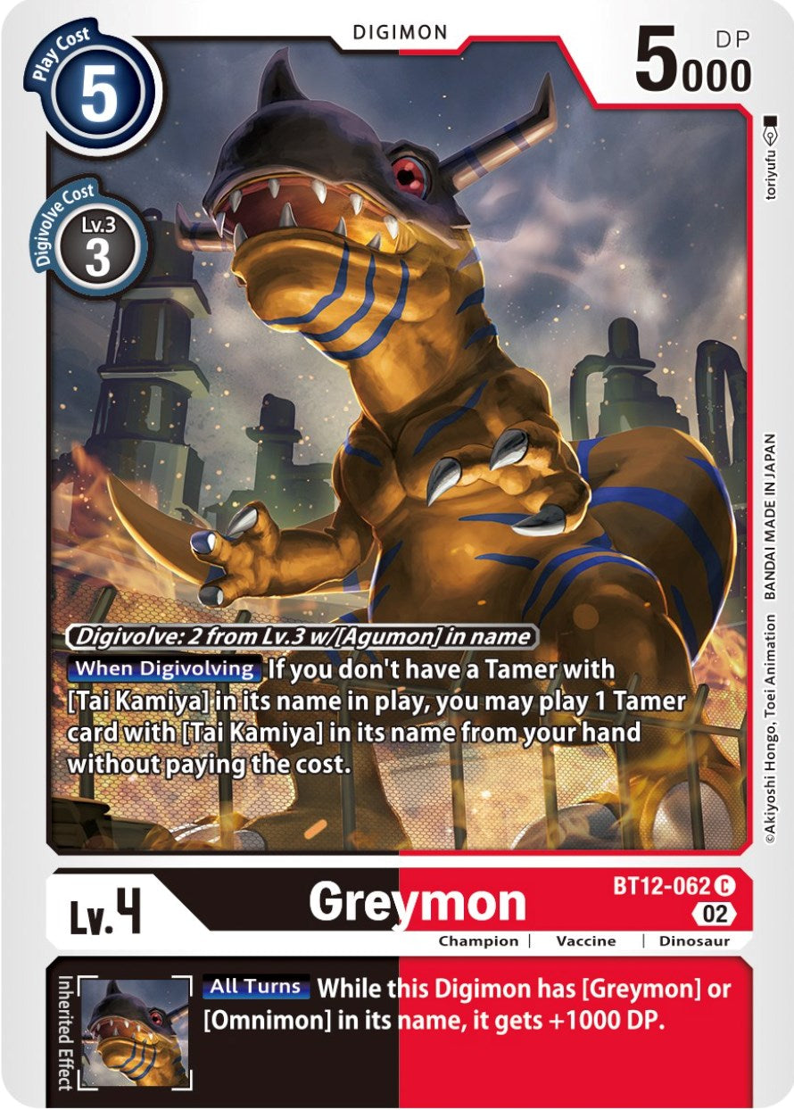 Greymon [BT12-062] [Across Time] | Event Horizon Hobbies CA