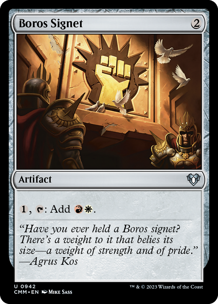 Boros Signet [Commander Masters] | Event Horizon Hobbies CA