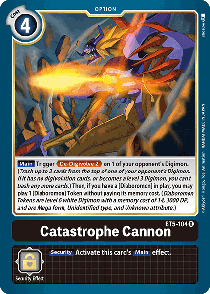 Catastrophe Cannon [BT5-104] [Battle of Omni] | Event Horizon Hobbies CA