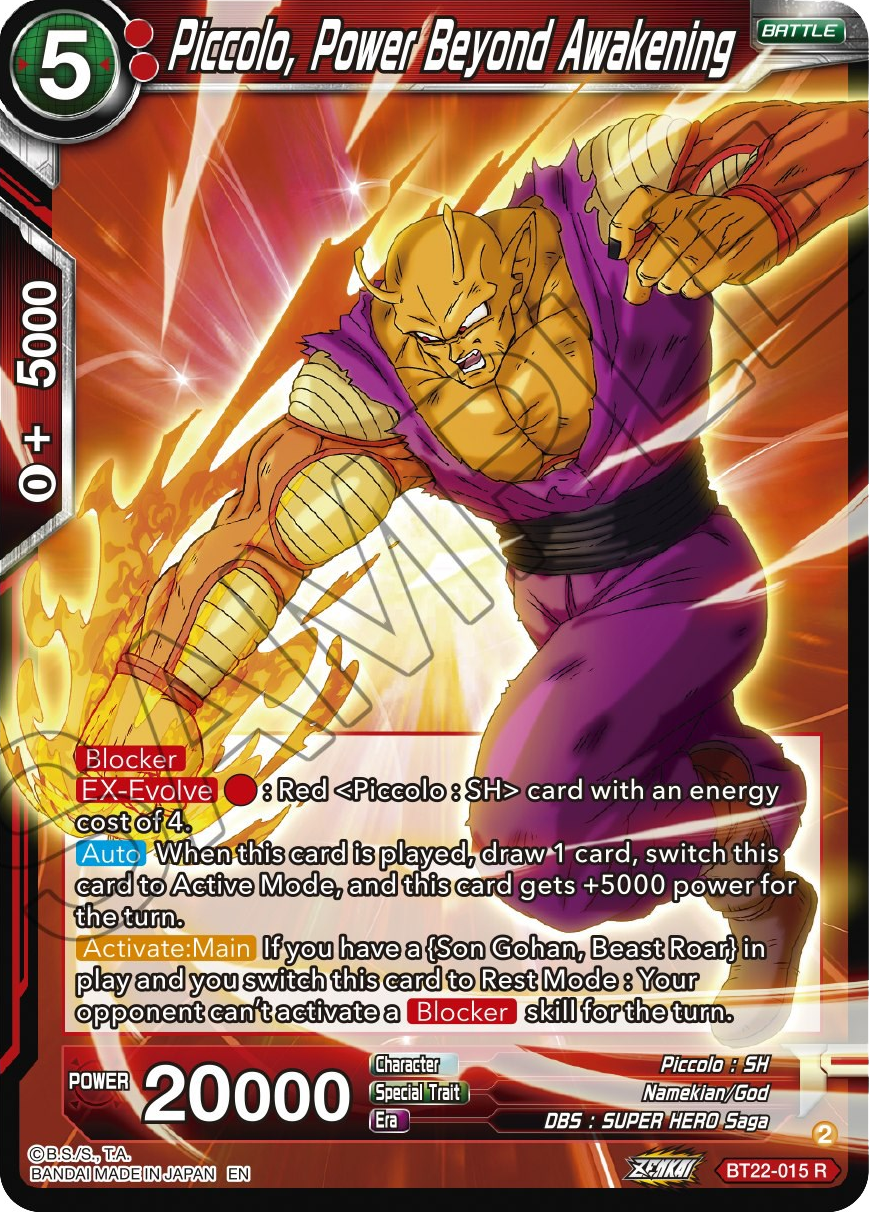 Piccolo, Power Beyond Awakening (BT22-015) [Critical Blow] | Event Horizon Hobbies CA