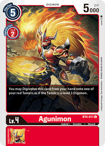 Agunimon [BT4-011] [Great Legend] | Event Horizon Hobbies CA