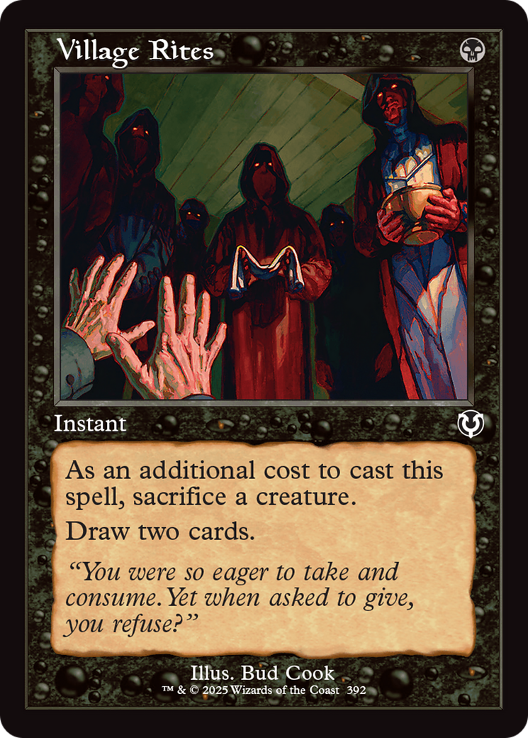 Village Rites (Retro Frame) [Innistrad Remastered] | Event Horizon Hobbies CA