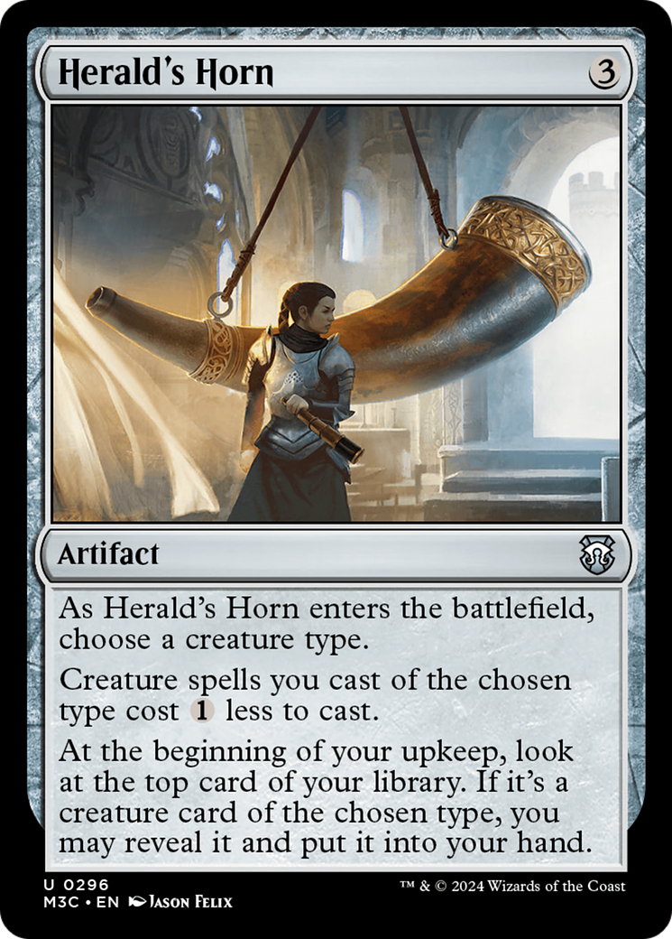 Herald's Horn (Ripple Foil) [Modern Horizons 3 Commander] | Event Horizon Hobbies CA