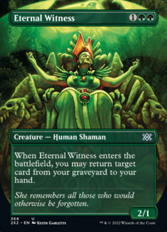 Eternal Witness (Borderless Alternate Art) [Double Masters 2022] | Event Horizon Hobbies CA