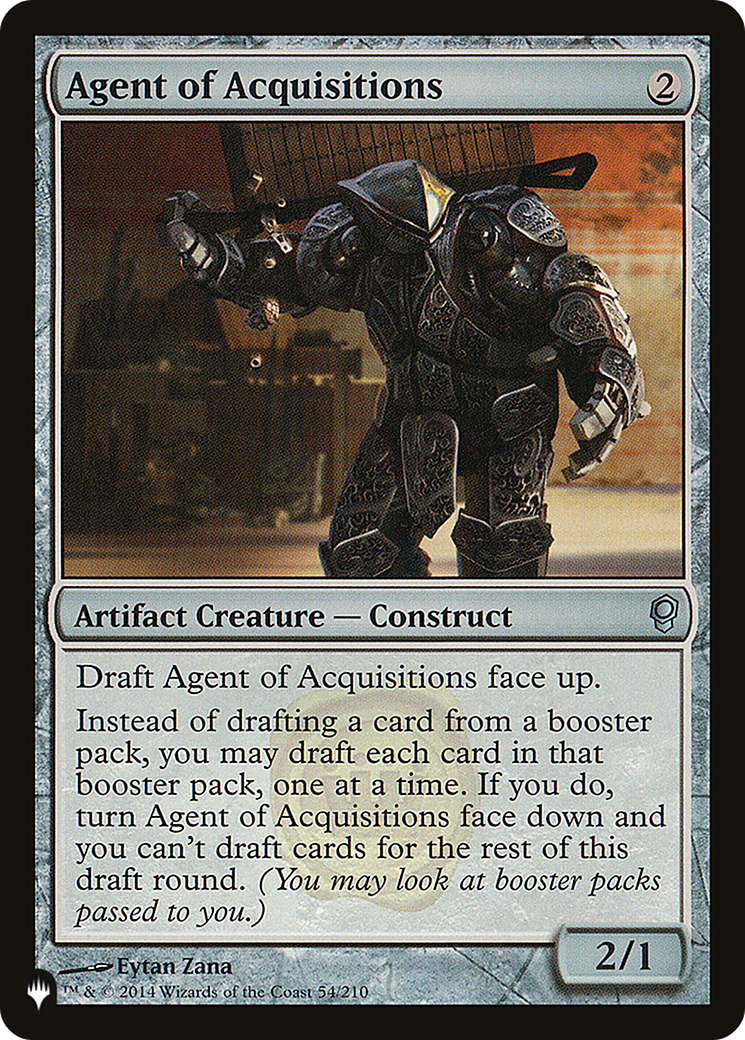 Agent of Acquisitions [The List Reprints] | Event Horizon Hobbies CA