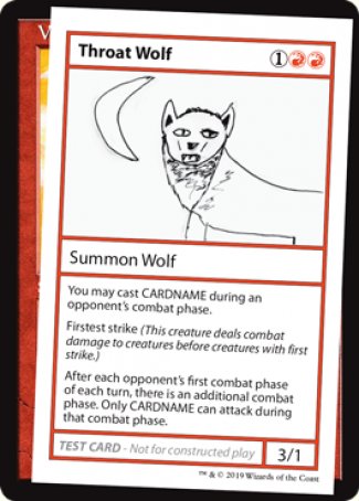 Throat Wolf (2021 Edition) [Mystery Booster Playtest Cards] | Event Horizon Hobbies CA