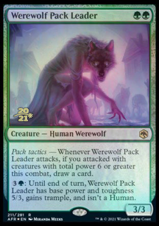 Werewolf Pack Leader [Dungeons & Dragons: Adventures in the Forgotten Realms Prerelease Promos] | Event Horizon Hobbies CA