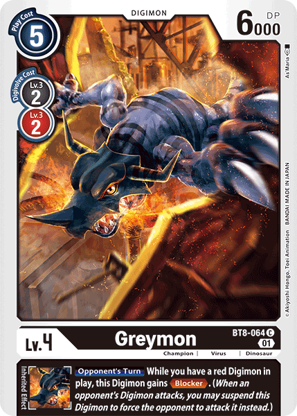 Greymon [BT8-064] [New Awakening] | Event Horizon Hobbies CA