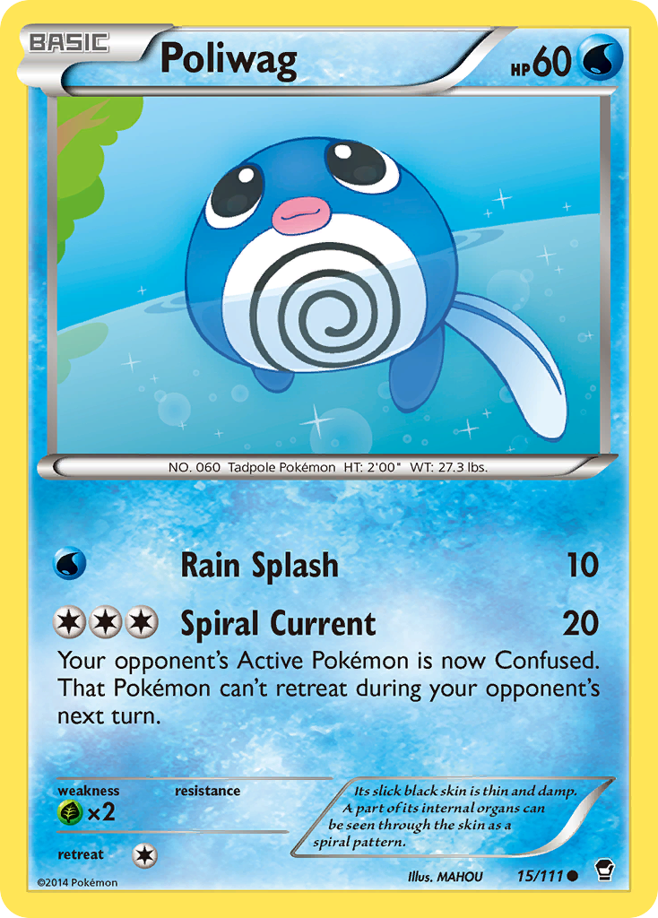 Poliwag (15/111) [XY: Furious Fists] | Event Horizon Hobbies CA