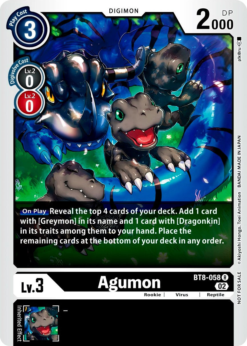 Agumon [BT8-058] (Xros Encounter Pre-Release) [New Awakening Promos] | Event Horizon Hobbies CA