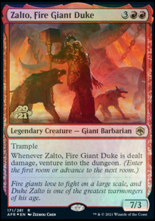 Zalto, Fire Giant Duke [Dungeons & Dragons: Adventures in the Forgotten Realms Prerelease Promos] | Event Horizon Hobbies CA