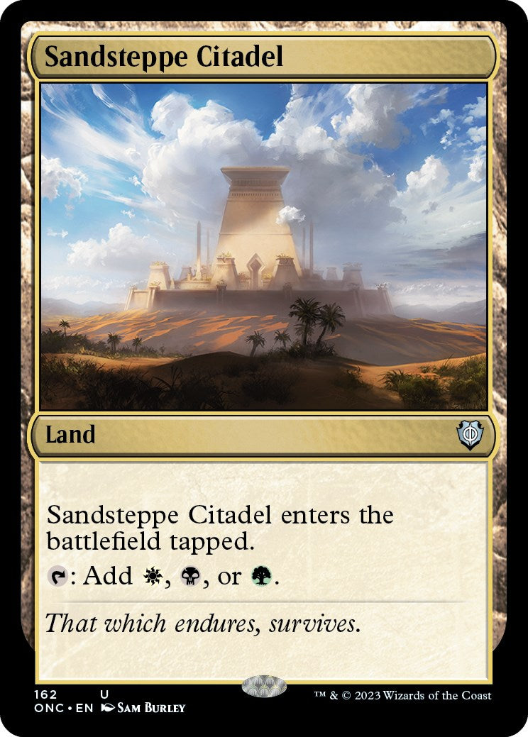 Sandsteppe Citadel [Phyrexia: All Will Be One Commander] | Event Horizon Hobbies CA