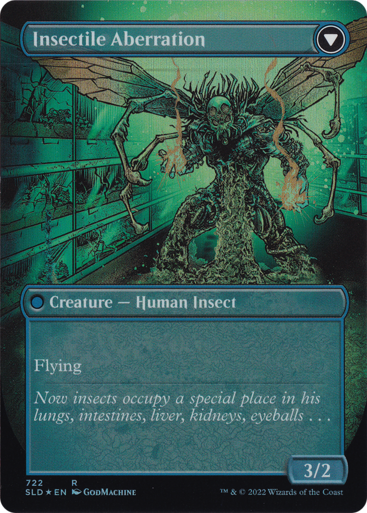 Delver of Secrets // Insectile Aberration (Borderless) [Secret Lair: From Cute to Brute] | Event Horizon Hobbies CA