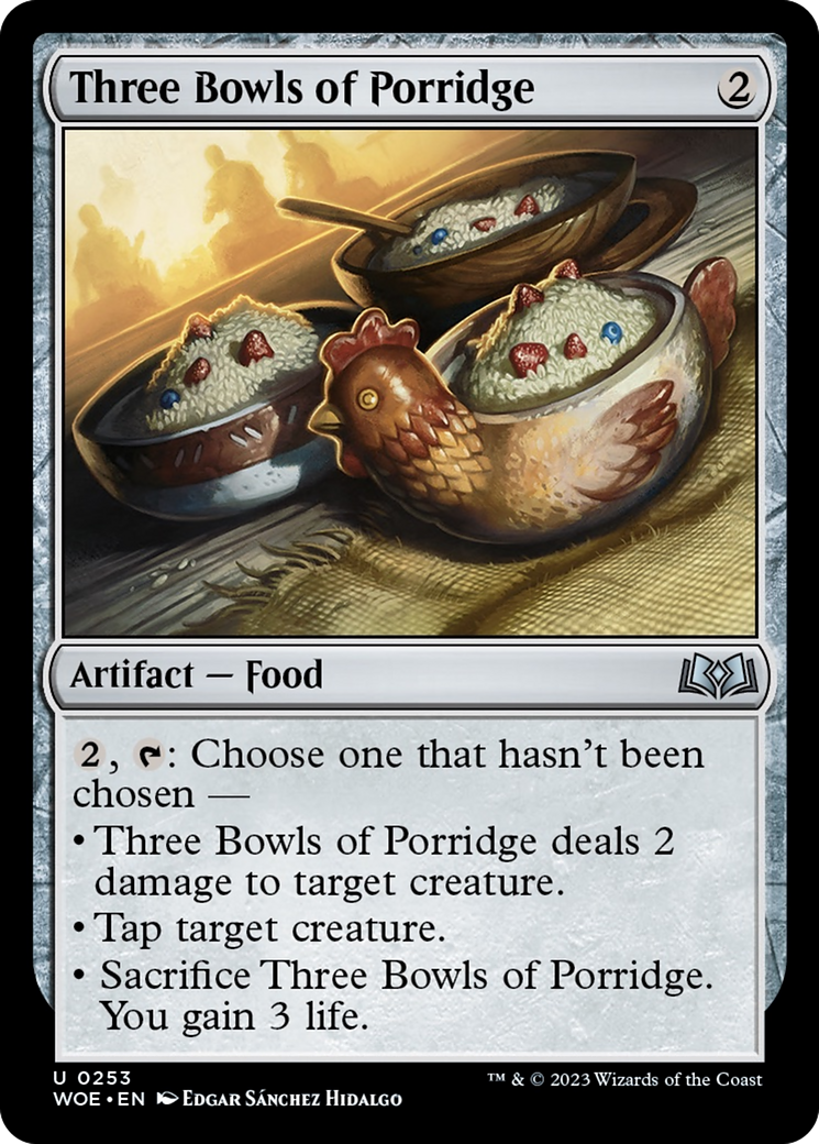 Three Bowls of Porridge [Wilds of Eldraine] | Event Horizon Hobbies CA