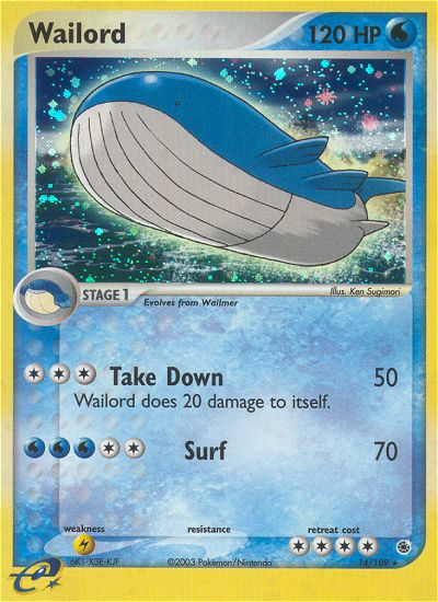 Wailord (14/109) [EX: Ruby & Sapphire] | Event Horizon Hobbies CA