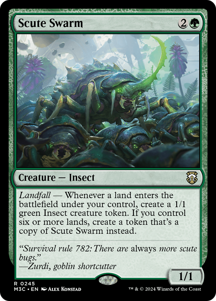 Scute Swarm (Ripple Foil) [Modern Horizons 3 Commander] | Event Horizon Hobbies CA