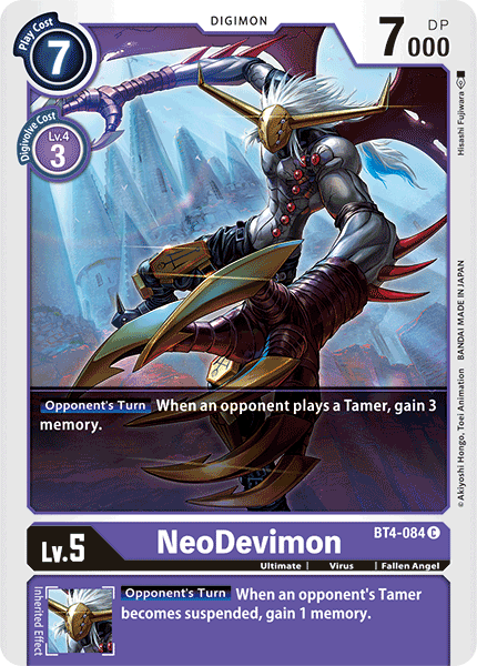 NeoDevimon [BT4-084] [Great Legend] | Event Horizon Hobbies CA