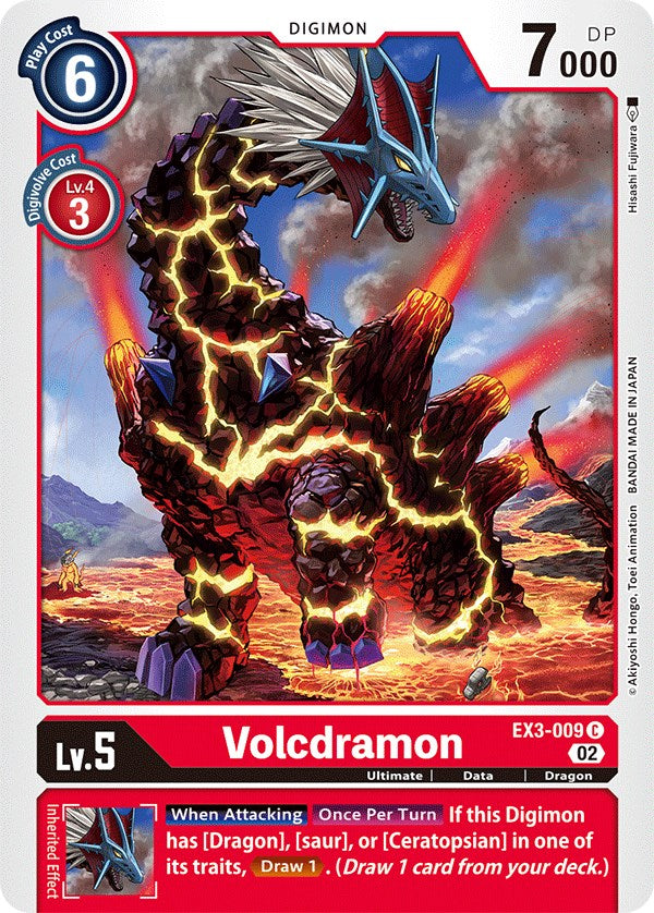 Volcdramon [EX3-009] [Draconic Roar] | Event Horizon Hobbies CA