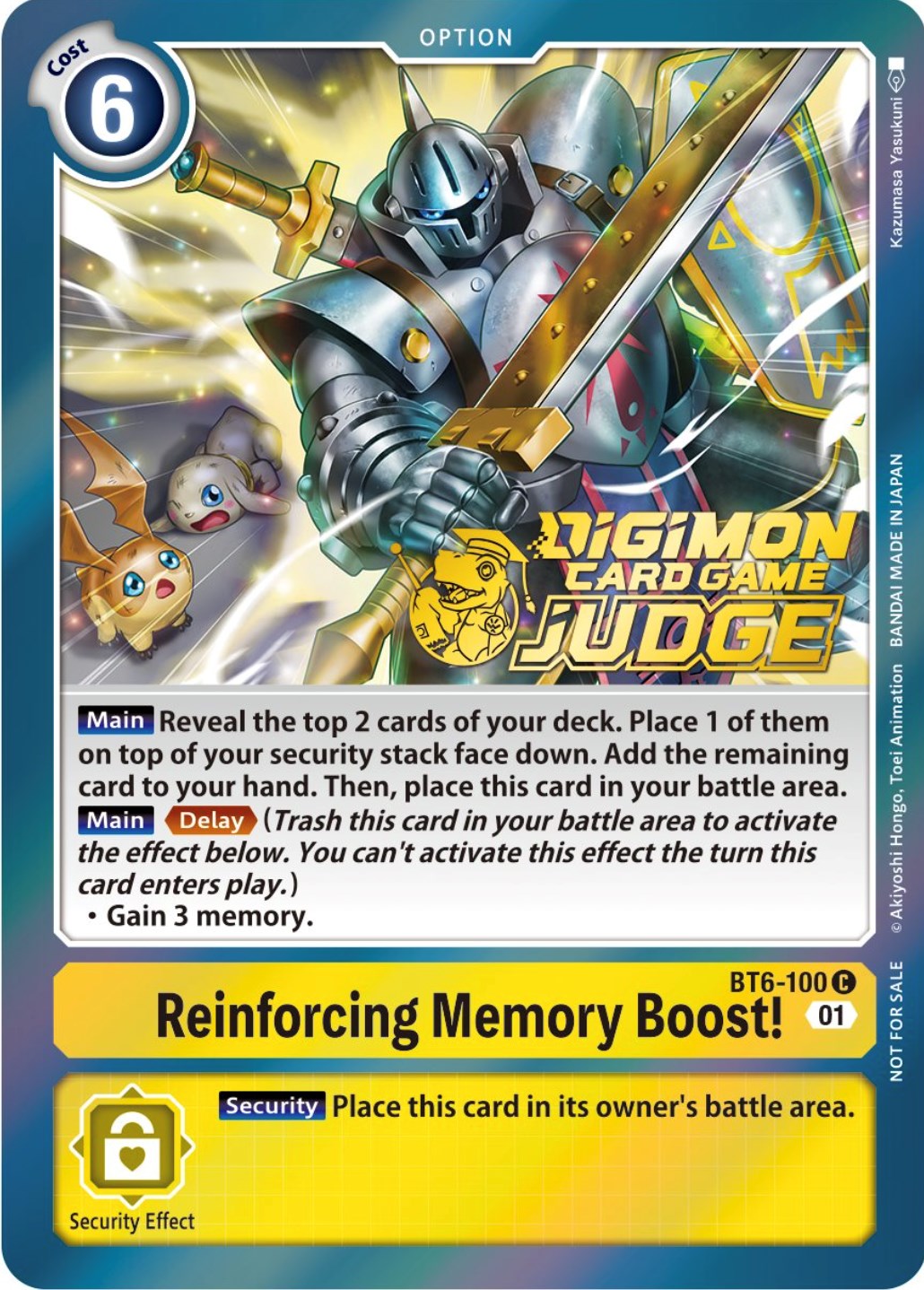 Reinforcing Memory Boost! [BT6-100] (Judge Pack 3) [Double Diamond Promos] | Event Horizon Hobbies CA