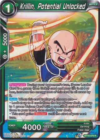 Krillin, Potential Unlocked (BT10-070) [Rise of the Unison Warrior 2nd Edition] | Event Horizon Hobbies CA