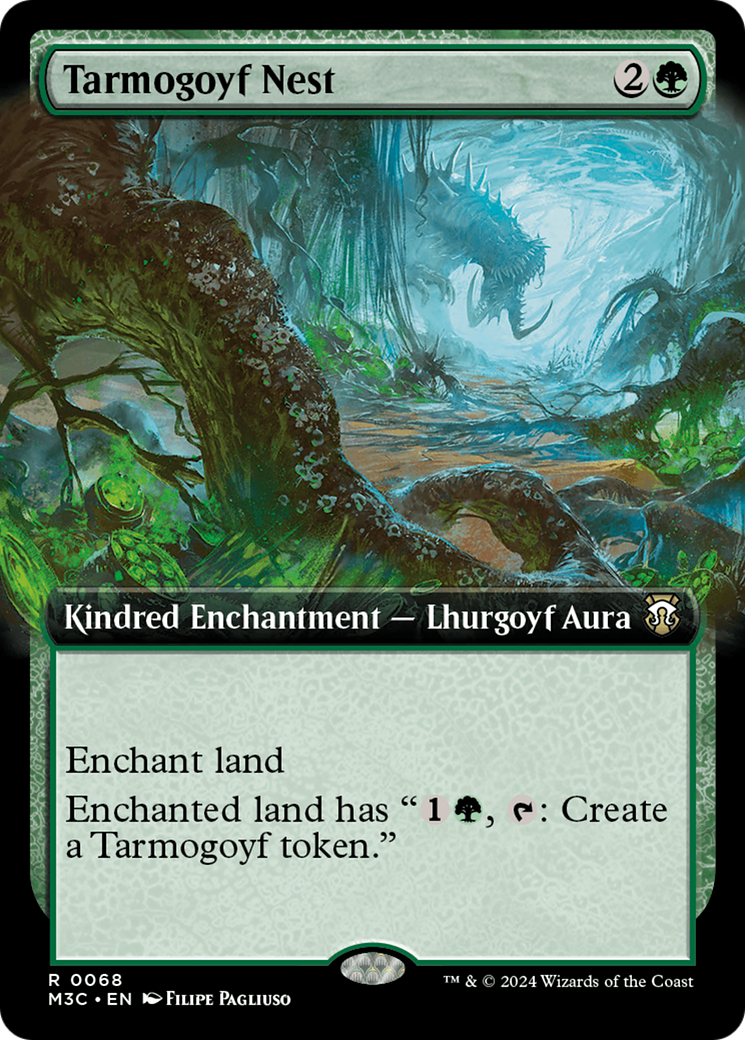 Tarmogoyf Nest (Extended Art) (Ripple Foil) [Modern Horizons 3 Commander] | Event Horizon Hobbies CA