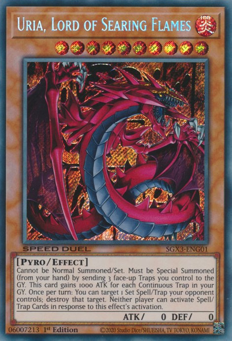 Uria, Lord of Searing Flames [SGX3-ENG01] Secret Rare | Event Horizon Hobbies CA