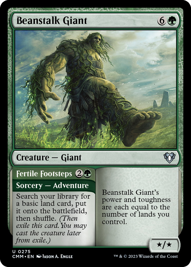 Beanstalk Giant // Fertile Footsteps [Commander Masters] | Event Horizon Hobbies CA