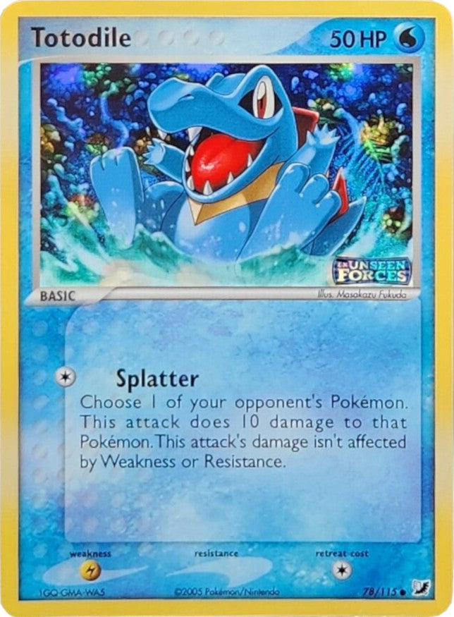 Totodile (78/115) (Stamped) [EX: Unseen Forces] | Event Horizon Hobbies CA