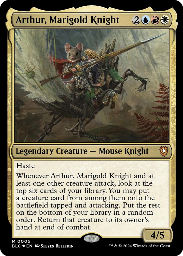 Arthur, Marigold Knight [Bloomburrow Commander] | Event Horizon Hobbies CA