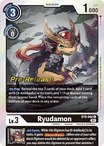 Ryudamon [BT8-060] [New Awakening Pre-Release Cards] | Event Horizon Hobbies CA