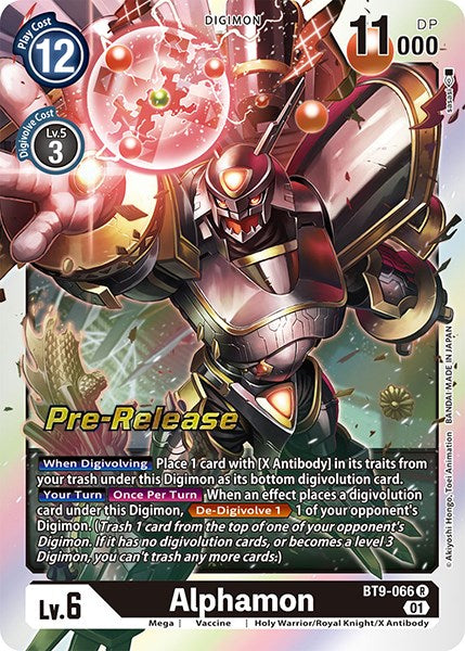 Alphamon [BT9-066] [X Record Pre-Release Promos] | Event Horizon Hobbies CA