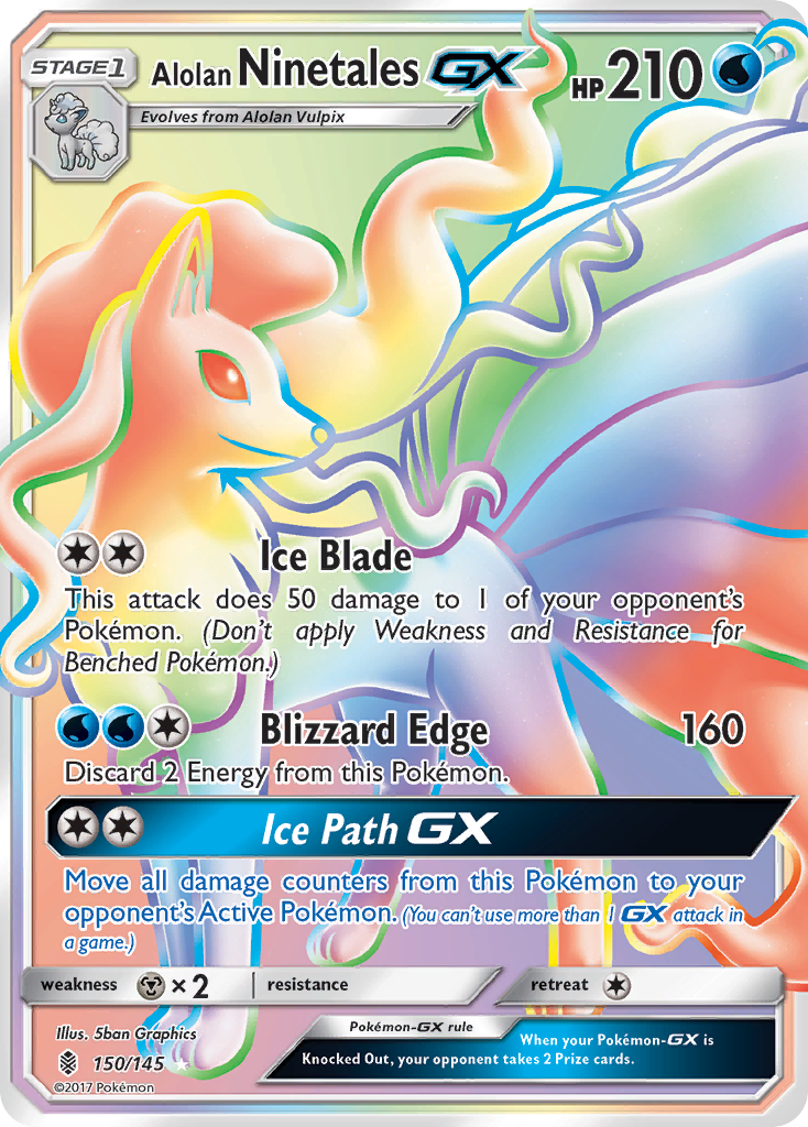 Alolan Ninetales GX (150/145) [Sun & Moon: Guardians Rising] | Event Horizon Hobbies CA