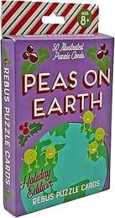 Board Game - Peas On Earth - Rebus Puzzle Cards | Event Horizon Hobbies CA