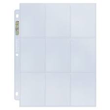 Binder Pages - Ultra Pro - Top Loading Standard (Single Pages) | Event Horizon Hobbies CA