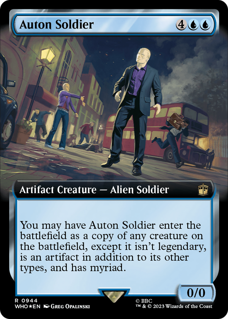 Auton Soldier (Extended Art) (Surge Foil) [Doctor Who] | Event Horizon Hobbies CA