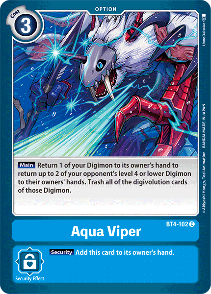 Aqua Viper [BT4-102] [Great Legend] | Event Horizon Hobbies CA