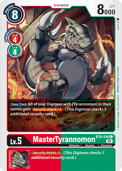 MasterTyrannomon [BT8-016] [New Awakening] | Event Horizon Hobbies CA