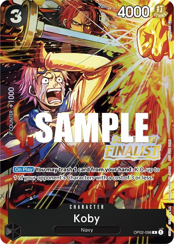 Koby (Offline Regional 2023) [Finalist] [One Piece Promotion Cards] | Event Horizon Hobbies CA