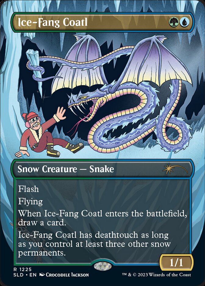 Ice-Fang Coatl (Borderless) [Secret Lair Drop Series] | Event Horizon Hobbies CA